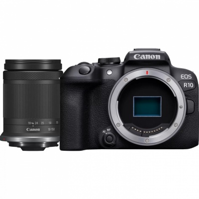 Canon | D.CAM EOS R10 RF-S 18-150 IS STM EU26 | Megapixel 24.2 MP | Image stabilizer | ISO sensitivity (max) 32000 | Wi-Fi | Video recording | Manual | CMOS | Black