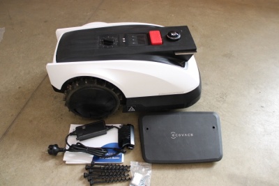 SALE OUT. Ecovacs GOAT O500 Panorama Lawn Mower, Robot, Up to 500 m², Al camera navigation, SmartEdge, White | Ecovacs | Lawn Mower GOAT O500 Panorama | NO ORIGINAL PACKAGING, USED, DIRTY, SCRATCHED, BENT LID LEG