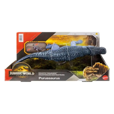 Mattel Jurassic World Rebirth Giant Purussaurus Attack Figure (JGB94) | Mattel