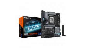 Gigabyte B860 EAGLE WIFI6E | Processor family Intel | Processor socket LGA1851 | DDR5 | Supported hard disk drive interfaces SATA, M.2 | Number of SATA connectors 4