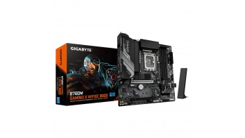 Gigabyte B760M GAMING X WIFI6E GEN5 | Processor family Intel | Processor socket LGA1700 | DDR5 | Supported hard disk drive interfaces SATA, M.2 | Number of SATA connectors 4