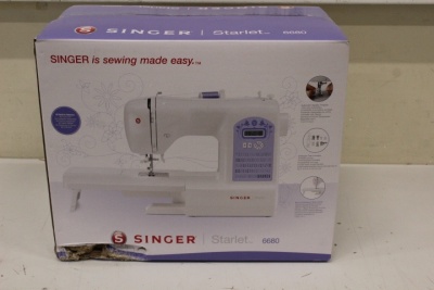 SALE OUT.  | Singer | Sewing Machine | Starlet 6680 | Number of stitches 80 | Number of buttonholes 6 | White | DAMAGED PACKAGING