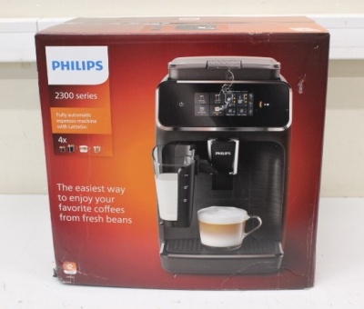 SALE OUT. Philips EP2334/10 Espresso Coffee maker, Black | Philips Espresso Coffee Maker | EP2334/10 | Pump pressure 15 bar | Built-in milk frother | Fully Automatic | 1500 W | Black | DAMAGED PACKAGING