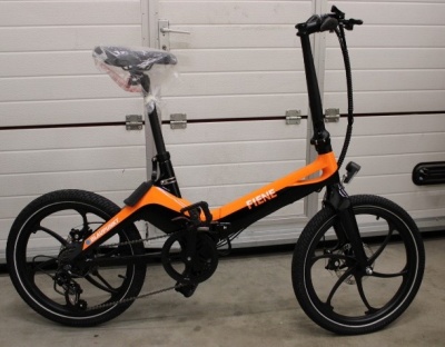 SALE OUT. Blaupunkt Fiene E-Bike, 20“, Orange/Black | Blaupunkt | Fiene E-Bike | 20 " | 22 month(s) | Orange/Black | UNPACKED, SCRATCHED  SEAT TUBE