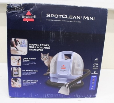 SALE OUT. Bissell SpotClean Mini Select Carpet and Upholstery Washer | Bissell SpotClean Mini Select Carpet and Upholstery Washer | 4103N | Corded operating | Washing function | 280-330 W | Lake Blue | Warranty 23 month(s) | DAMAGED PACKAGING