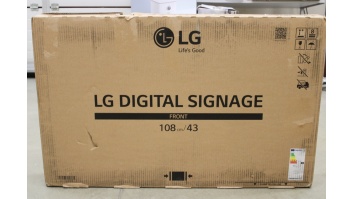 SALE OUT. LG 43UH5N-E 43“ 3840x2160/m2/16:9/8ms/ HDMI DP Audio | LG 43UH5N-E | 43 " | Landscape/Portrait | 24/7 | WebOS | DAMAGED PACKAGING | 500 cd/m² | 8 ms | 178 ° | 178 °
