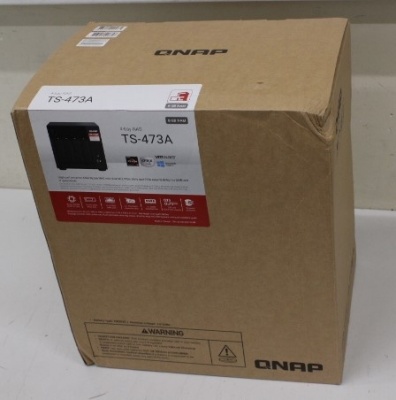 SALE OUT. QNAP TS-473A-8G, 4-bay NAS, AMD Ryzen V1000 series V1500B 4C/8T 2.2GHz, 8GB DDR4 RAM | QNAP 4-Bay QTS and QuTS hero NAS | TS-473A-8G | Up to 4 HDD/SSD Hot-Swap | AMD Ryzen | Ryzen V1500B Quad-Core | Processor frequency 2.2 GHz | 8 GB | DDR4 | DA