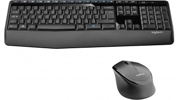 Logitech | MK345 | Keyboard and Mouse Set | Wireless | Mouse included | Batteries included | US | Black | USB | Wireless connection