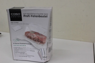 SALE OUT. Caso Bags 50 pcs. for Vacuum sealer 20x30cm | Caso | Foil Bags | 01219 | 50 units | Dimensions (W x L) 20 x 30 cm | Transparent | DAMAGED PACKAGING