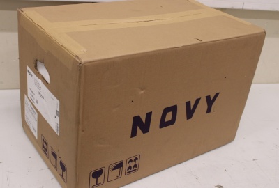 SALE OUT.  | Novy | Hood | Crystal 26050 | Canopy | Energy efficiency class B | Width 60 cm | 600  m³/h | Push buttons | LED | White | DENT ON FRAME