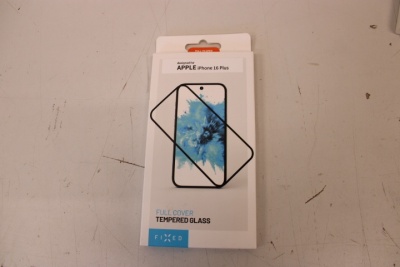 SALE OUT. FIXED Full Cover 2,5D Tempered Glass for Apple iPhone 16 Plus, black | Fixed | Full Cover 2.5D | Apple | iPhone 16 Plus | Tempered Glass | Black | DAMAGED PACKAGING, DEMO | Screen Protector