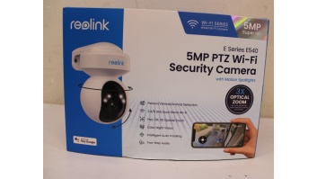 SALE OUT. Reolink E Series E540 Smart 5MP PTZ WiFi Camera with Motion Spotlights, White | Reolink | Smart WiFi Camera with Motion Spotlights | E Series E540 | 24 month(s) | PTZ | 5 MP | 2.8-8/F1.6 | IP65 | H.264 | Micro SD, Max. 256 GB | USED, DIRTY