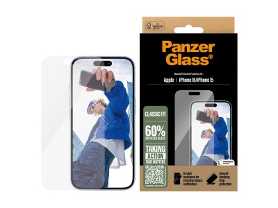 PanzerGlass SP iPhone 15/16 Classic Fit | PanzerGlass