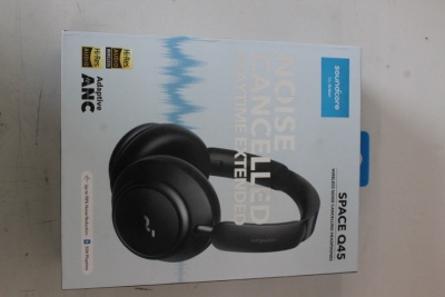 SALE OUT. Anker Soundcore Space Q45 Over-ear Headphones, Black | Anker Soundcore Headphones | Space Q45 | Bluetooth | Over-ear | Microphone | USED, DIRTY | Wireless | Black