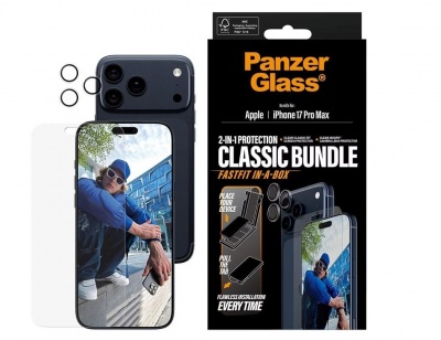 PanzerGlass 2-in-1 Classic Bundle | Screen Protector/Lens protector | Apple | iPhone 17 Pro Max | Transparent