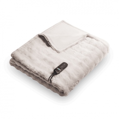 Duux Yentl Heated Overblanket, 200 x 200 cm | DXOB12 | Number of heating levels 9 | Number of persons 1 | Washable | Remote control | Premium faux fur | 200 W | Bubble Gray