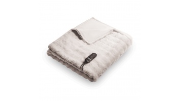 Duux Yentl Heated Overblanket, 200 x 200 cm | DXOB12 | Number of heating levels 9 | Number of persons 1 | Washable | Remote control | Premium faux fur | 200 W | Bubble Gray