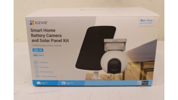 SALE OUT. Ezviz CS-EB8 4G IP Camera + CS-CMT-Solar Panel-E bundle Kit | EZVIZ 4G IP Camera + CS-CMT-Solar Panel-E bundle Kit | CS-EB8 | 33 month(s) | Dome | 3 MP | 4mm | IP65 | H.264/H.265 | NO ORIGINAL PACKAGING, SCRATCHES ON TOP