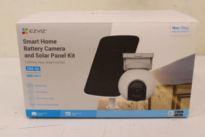 SALE OUT. Ezviz CS-EB8 4G IP Camera + CS-CMT-Solar Panel-E bundle Kit | EZVIZ 4G IP Camera + CS-CMT-Solar Panel-E bundle Kit | CS-EB8 | 33 month(s) | Dome | 3 MP | 4mm | IP65 | H.264/H.265 | NO ORIGINAL PACKAGING, SCRATCHES ON TOP