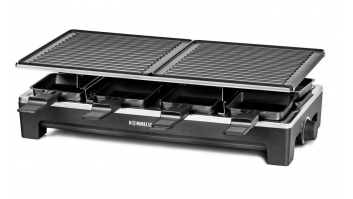 Rommelsbacher RCS 1350 raclette grill black/stainless steel | Rommelsbacher