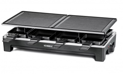 Rommelsbacher RCS 1350 raclette grill black/stainless steel | Rommelsbacher