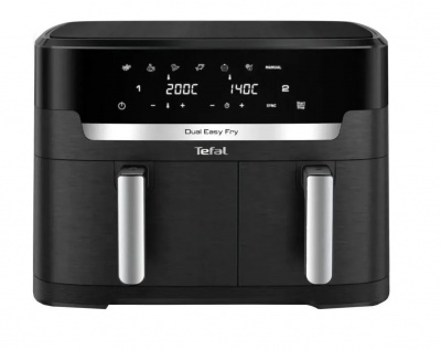 TEFAL | Air Fryer | EY942HE0 Easy Fry Dual XXL | Power 2700 W | Capacity 11 L | Black