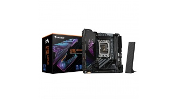Gigabyte Z890I AORUS ULTRA | Processor family Intel | Processor socket LGA1851 | DDR5 | Supported hard disk drive interfaces M.2, SATA | Number of SATA connectors 2