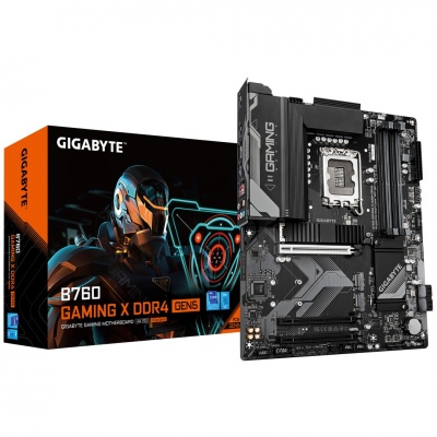 Gigabyte B760 GAMING X DDR4 GEN5 | Processor family Intel | Processor socket LGA1700 | DDR4 | Supported hard disk drive interfaces M.2, SATA | Number of SATA connectors 4