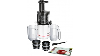 Bosch MESM500W VitaExtract Slow Juicer, 150 W, Capacity 1 L, Black/White