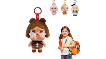 Crybabys plīša atslēgu piekariņi, Cryings Again leļļu figūriņas, figūriņas, darbības figūriņas, kolekcionējamas figūriņas un kolekcionāriem, mākslas rotaļlieta, rotaļu figūriņas, dāvana, plīša lelles piekariņa figūriņas, dzimšanas dienas dāvana