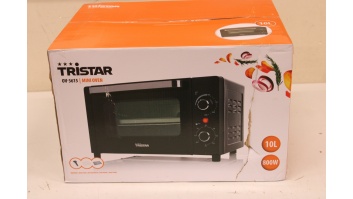 SALE OUT. Tristar OV-3615 Mini Oven, Black | Tristar | Mini Oven | OV-3615 | 10 L | 800 W | Black | DAMAGED PACKAGING, UNEVEN GAP BETWEEN GLASS AND DOOR TRIM