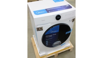 SALE OUT. | Midea Washing Machine with Dryer | MF200D80WB/W-HR | Energy efficiency class A/E | Front loading | Washing capacity 8 kg | 1400 RPM | Depth 48 cm | Width 60 cm | Digital | Drying system | Drying capacity 6 kg | Steam function | White | DEMO