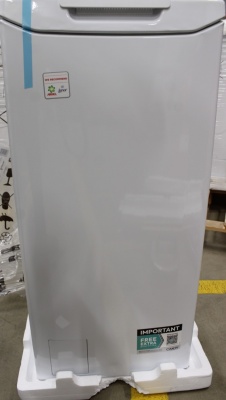 SALE OUT. Candy TCA063D3-S Washing Machine, E, Top loading, Depth 60 cm, 7 kg, White | Candy Washing Machine | TCA063D3-S | Energy efficiency class C | Top loading | Washing capacity 6 kg | 1000 RPM | Depth 60 cm | Width 41 cm | Display | Digit | White | 