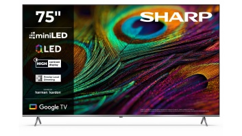 Sharp 75JP7265E 75" (189cm) 4K Ultra HD QLED MiniLED Google TV, HARMAN/KARDON Speaker System | Sharp