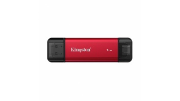 Kingston Dual Portable Solid-State Drive, USB Type-A and Type-C | 1000 GB | Solid-state drive interface USB 3.2 Gen 2 | Read speed 1050 MB/s | Write speed 950 MB/s