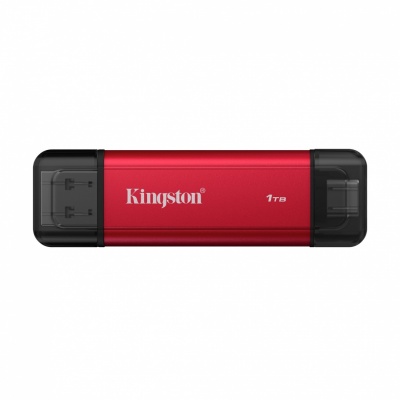Kingston Dual Portable Solid-State Drive, USB Type-A and Type-C | 1000 GB | Solid-state drive interface USB 3.2 Gen 2 | Read speed 1050 MB/s | Write speed 950 MB/s