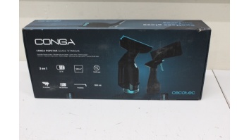 SALE OUT. Cecotec Conga Popstar Glass Titanium Window vacuum cleaner | Cecotec Window Vacuum Cleaner | Conga Popstar Glass Titanium | Cordless | Black | DAMAGED PACKAGING, UNPACKED