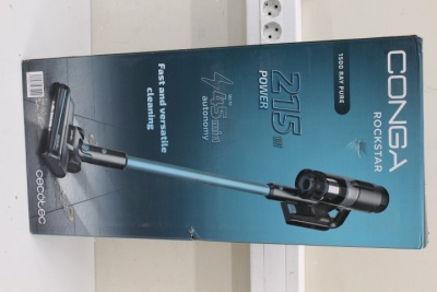 SALE OUT. Cecotec Conga Rockstar 1500 Ray Pure Upright vacuum cleaner | Cecotec Vacuum cleaner | Conga Rockstar 1500 Ray Pure | Cordless operating | Handstick | 215 W | 25.2 V | Operating time (max) 45 min | Black/Grey | Warranty 24 month(s) | DAMAGED PAC