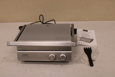 SALE OUT. Caso 02837 SteakChef Double Contact Grill, 2000 W, Stainless Steel | Caso Double Contact Grill | SteakChef | Contact grill | 2000 W | Stainless Steel | USED,DIRTY