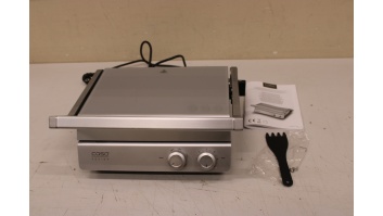 SALE OUT. Caso 02837 SteakChef Double Contact Grill, 2000 W, Stainless Steel | Caso Double Contact Grill | SteakChef | Contact grill | 2000 W | Stainless Steel | USED,DIRTY