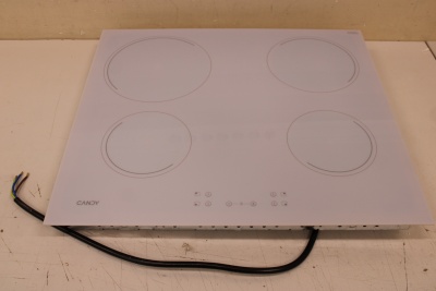 SALE OUT. Candy CH64CCW Hob, Vitroceramic, Width 59 cm, 4 cooking zones, Touch control, White | Candy Hob | CH64CCW | Vitroceramic | Number of burners/cooking zones 4 | Touch | White | UNPACKED, SCRATCHED ON TOP