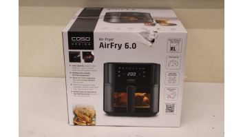SALE OUT. Caso Designer Air Fryer AirFry 6.0, Capacity 6 L, Black | Caso Designer Air Fryer | AirFry 6.0 | Power 1700 W | Capacity 6 L | Black | DAMAGED PACKAGING