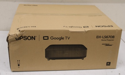 SALE OUT. Epson EH-LS670B 4K Pro-UHD 3LCD Projector/3600Lm/16:9/5000000:1, Black | Epson EH-LS670B | Full HD (1920x1080) | 3600 ANSI lumens | Black | DAMAGED PACKAGING | Wi-Fi