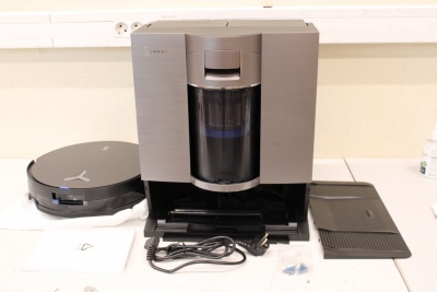 SALE OUT. Ecovacs DEEBOT X11 OMNICYCLONE EU Vacuum & mop, Wet&Dry,with new bagless All-in-One OmniCyclone station, Black (with brown shimmer | Ecovacs Robot Vacuum Cleaner with New Bagless All-in-One OmniCyclone Station | DEEBOT X11 OMNICYCLONE EU | Wet&D