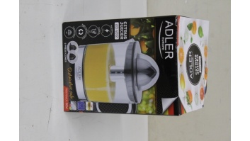 SALE OUT. Adler AD 4012 Citrus Juicer, 2 Pressing Cups for Big and Small Citrus Fruits, 40W, Black | Adler Citrus Juicer | AD 4012 | Type  Citrus juicer | Black | 40 W | Number of speeds 1 | DAMAGED PACKAGING