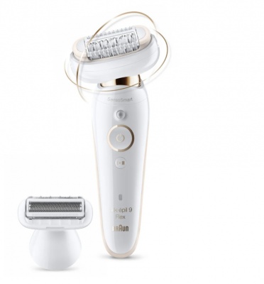Braun | Epilator | Silk-epil 9 Flex SES9002 | Operating time (max) 40 min | Bulb lifetime (flashes) Not applicable | Number of power levels 2 | Wet & Dry | White/Gold