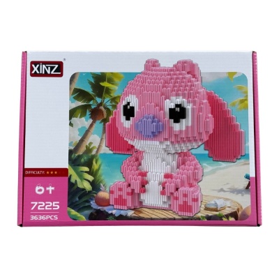 XINZ 7225 Rozā stiķis konstruktora komplekts 3636 gab