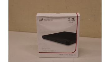 H.L Data Storage Ultra Slim Portable DVD-Writer | GP57EB40 | Interface USB 2.0 | DVD±R/RW | CD read speed 24 x | CD write speed 24 x | Black | DAMAGED PACKAGING | Desktop/Notebook