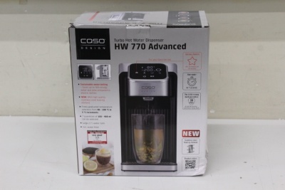 SALE OUT. Caso | Turbo Hot Water Dispenser | HW 770 Advanced | Water Dispenser | 2600 W | 2.7 L | Plastic/Stainless Steel | Black/Stainless Steel | DAMAGED PACKAGING