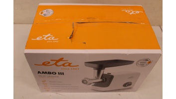 SALE OUT. ETA | Meat mincer | ETA507590000 | White | 2200 W | Throughput (kg/min) 2.3 | DAMAGED PACKAGING